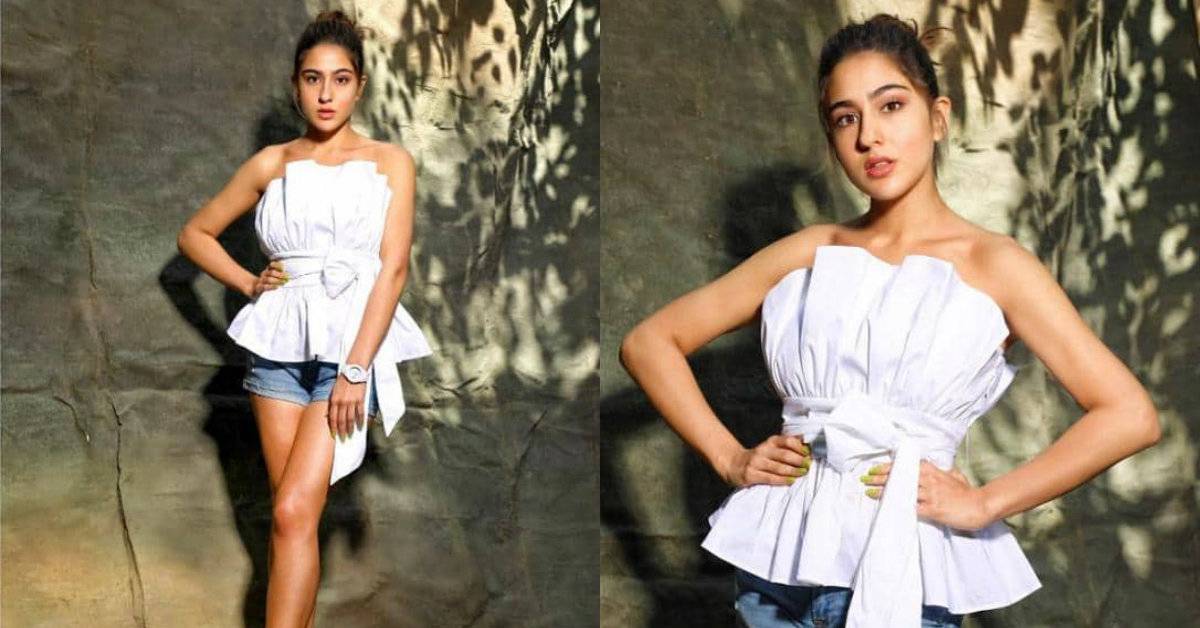 Sara Ali Khan Surely Knows How To Amp Up A Classic White Top And Denim Combination!