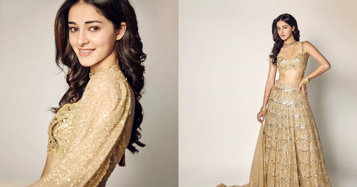 Gold-Kissed And Dazzling! Ananya Panday's Golden Lehenga Is Major Fashion Goals!

