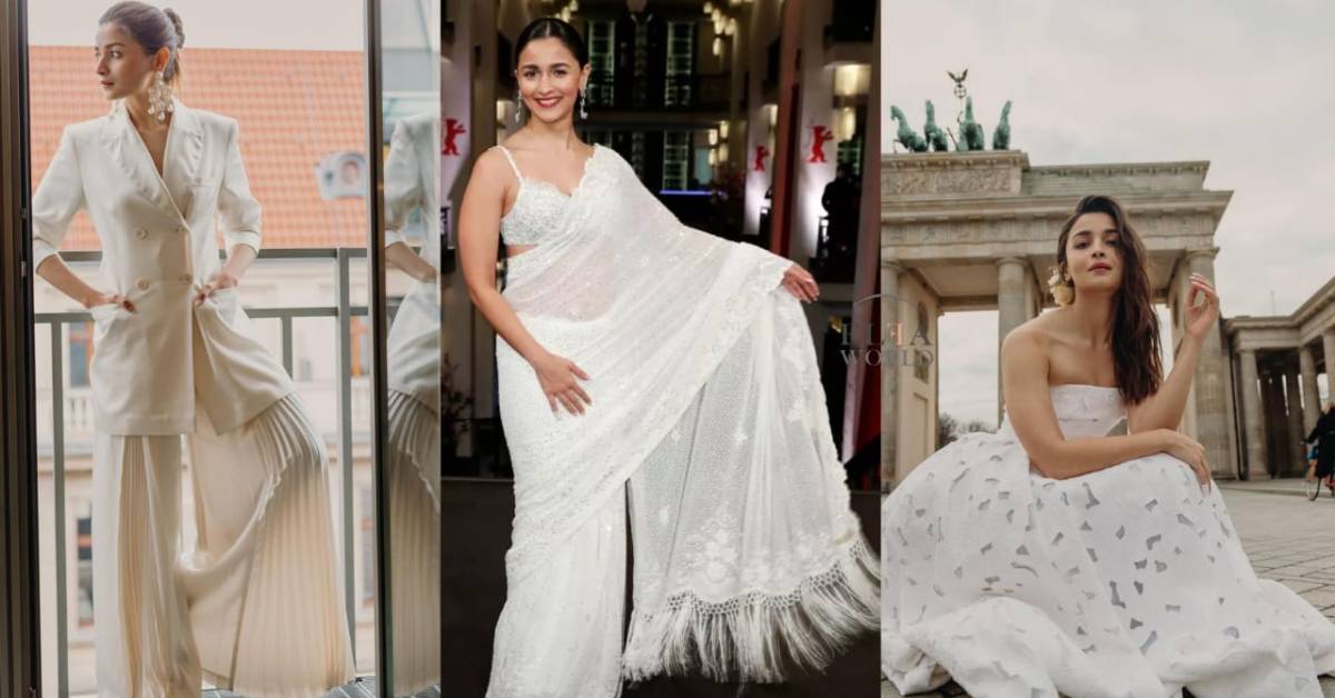 Alia Bhatt's White Pallet Fashion At Berlinale For Gangubai Kathiawadi Premiere