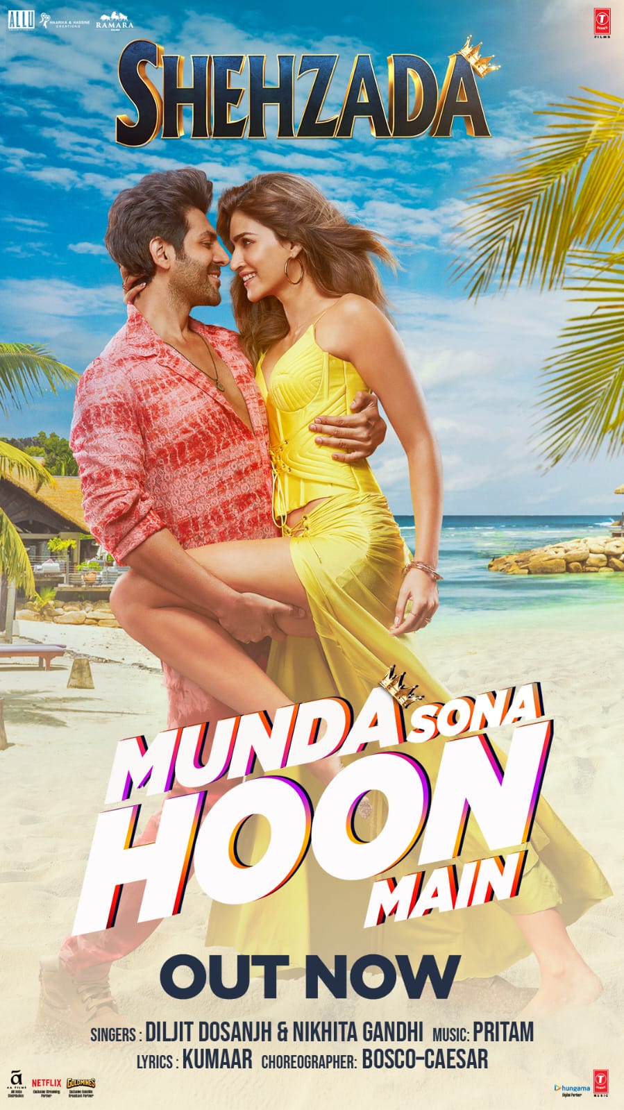 Kartik And Kriti’s Hot Chemistry Is An Ideal Peppy Number This Season With Munda Sona Hoon Main from Shehzada