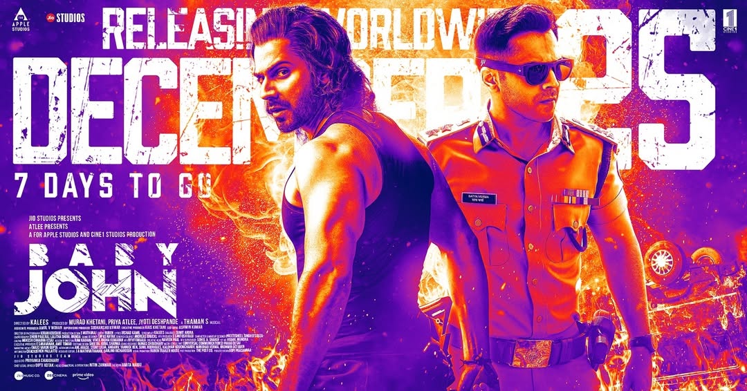 Baby John Gears Up for a Grand Christmas Release: New Poster Sparks Double Role Speculation